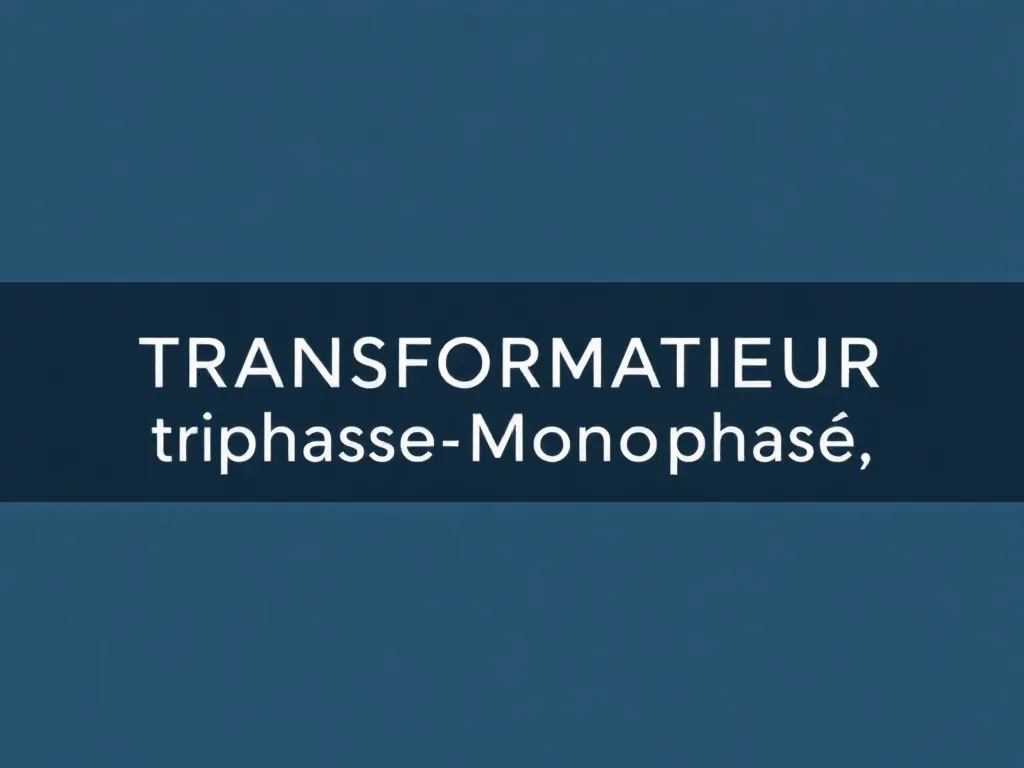 Un transformateur triphasé-monophasé dans une armoire électrique industrielle